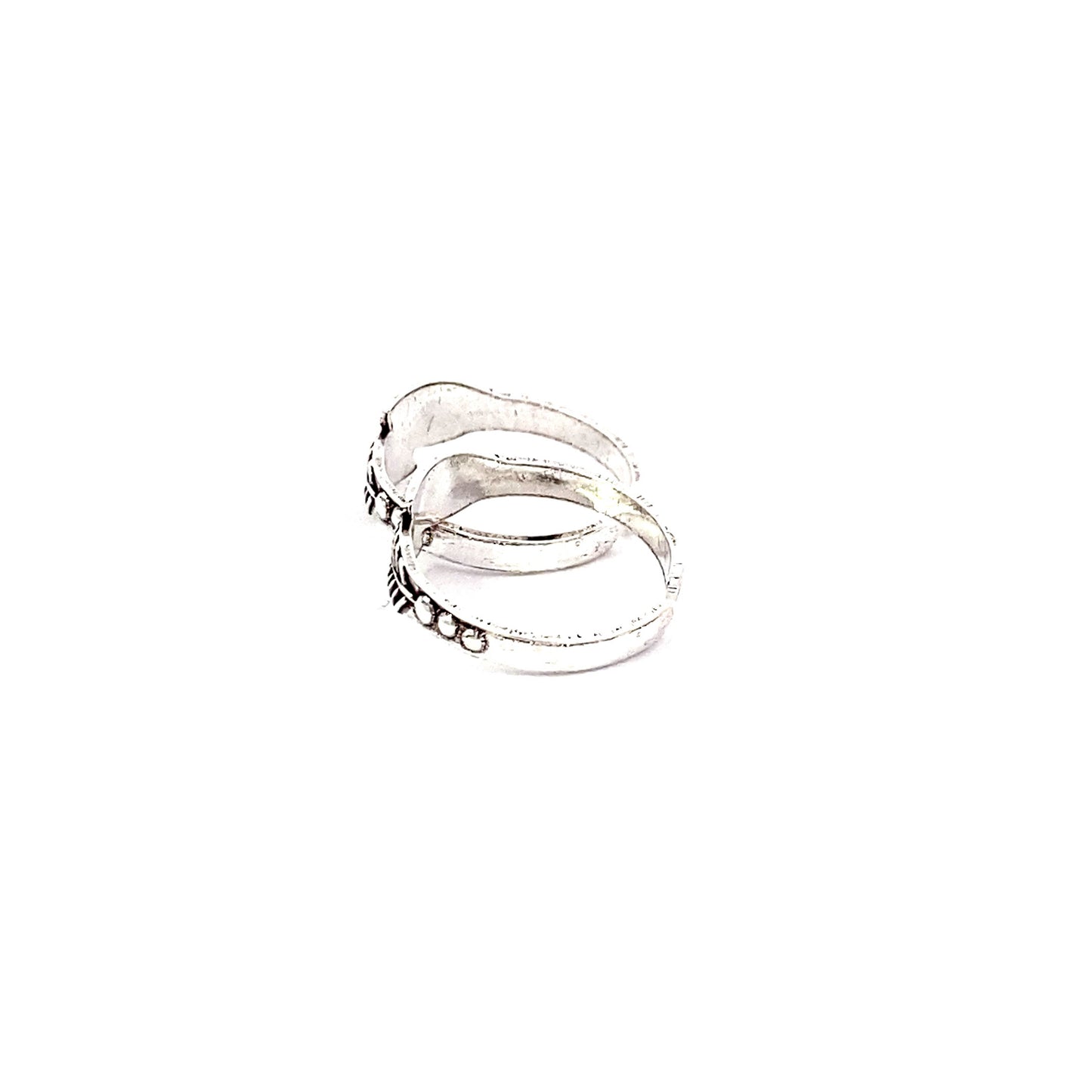 Antique Leaf Silver Toe Rings