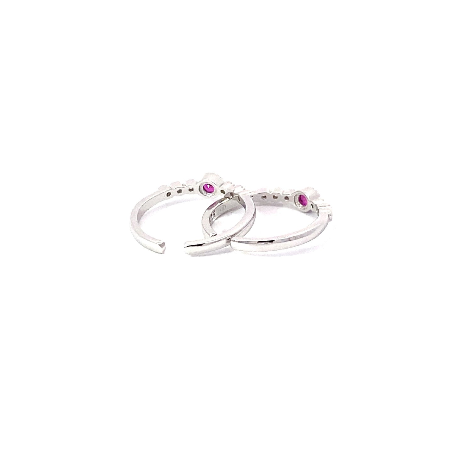 Dots of Love Silver Toe Ring