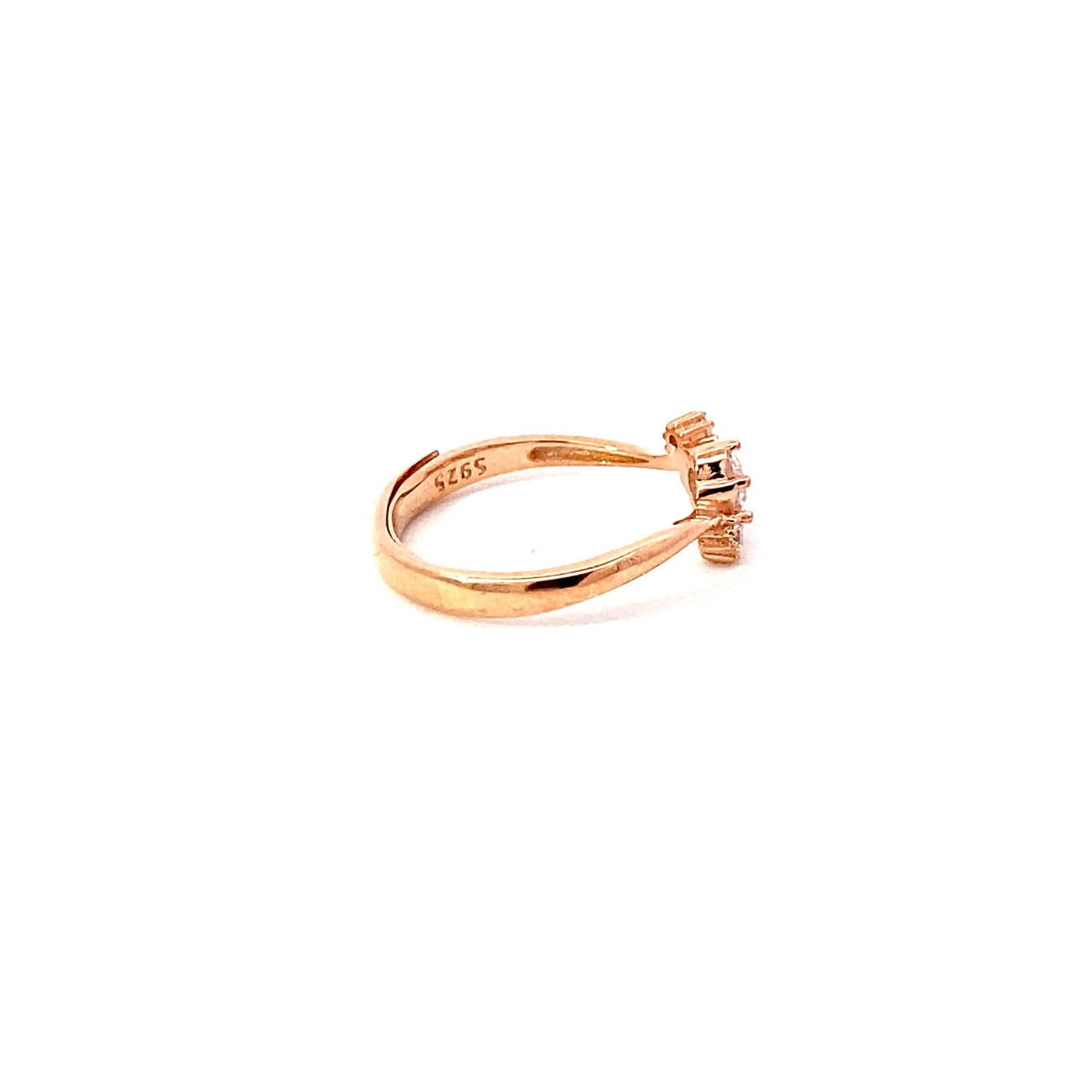Waves of Harmony Rose Gold Ring