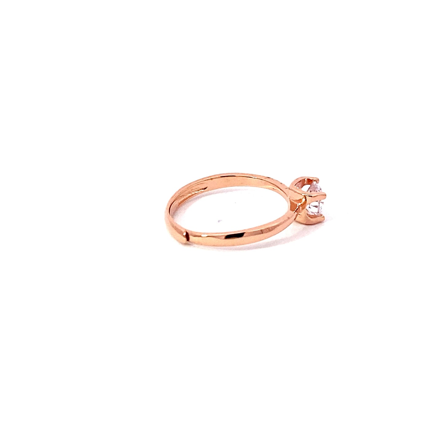 Classic Solitare Rose Gold Ring