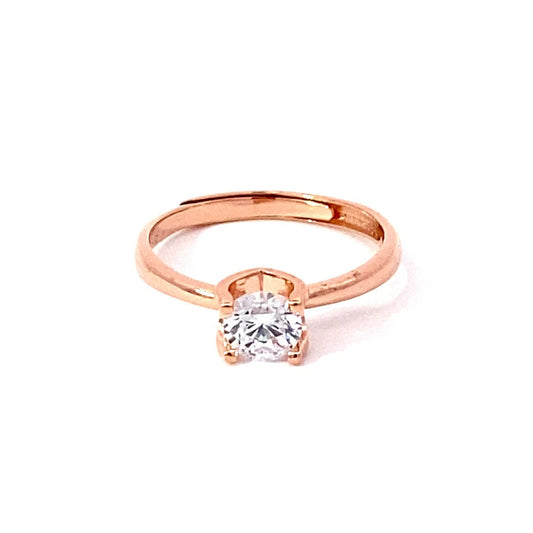 Classic Solitare Rose Gold Ring