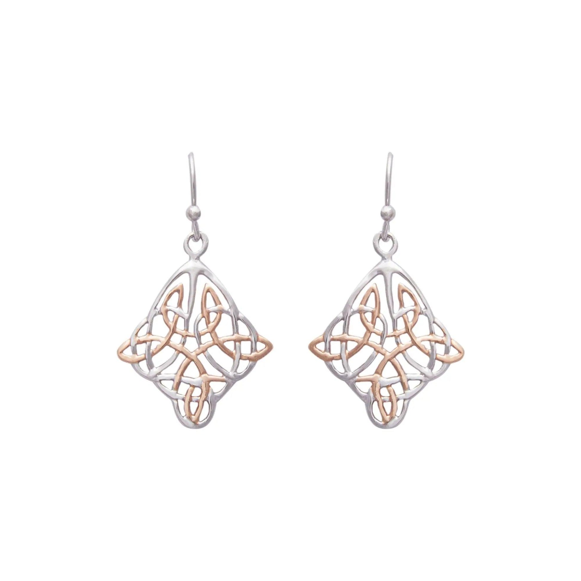 Rose Gold String Theory Earrings Dhanaza
