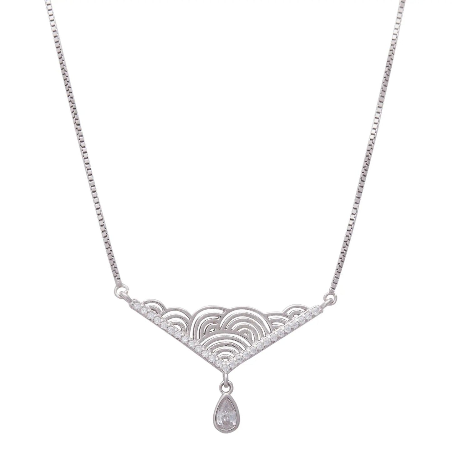 Silver Cloud Valley Necklace Dhanaza